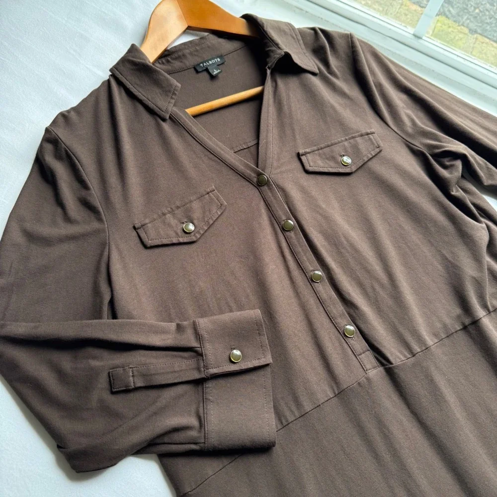 Talbots brown knit